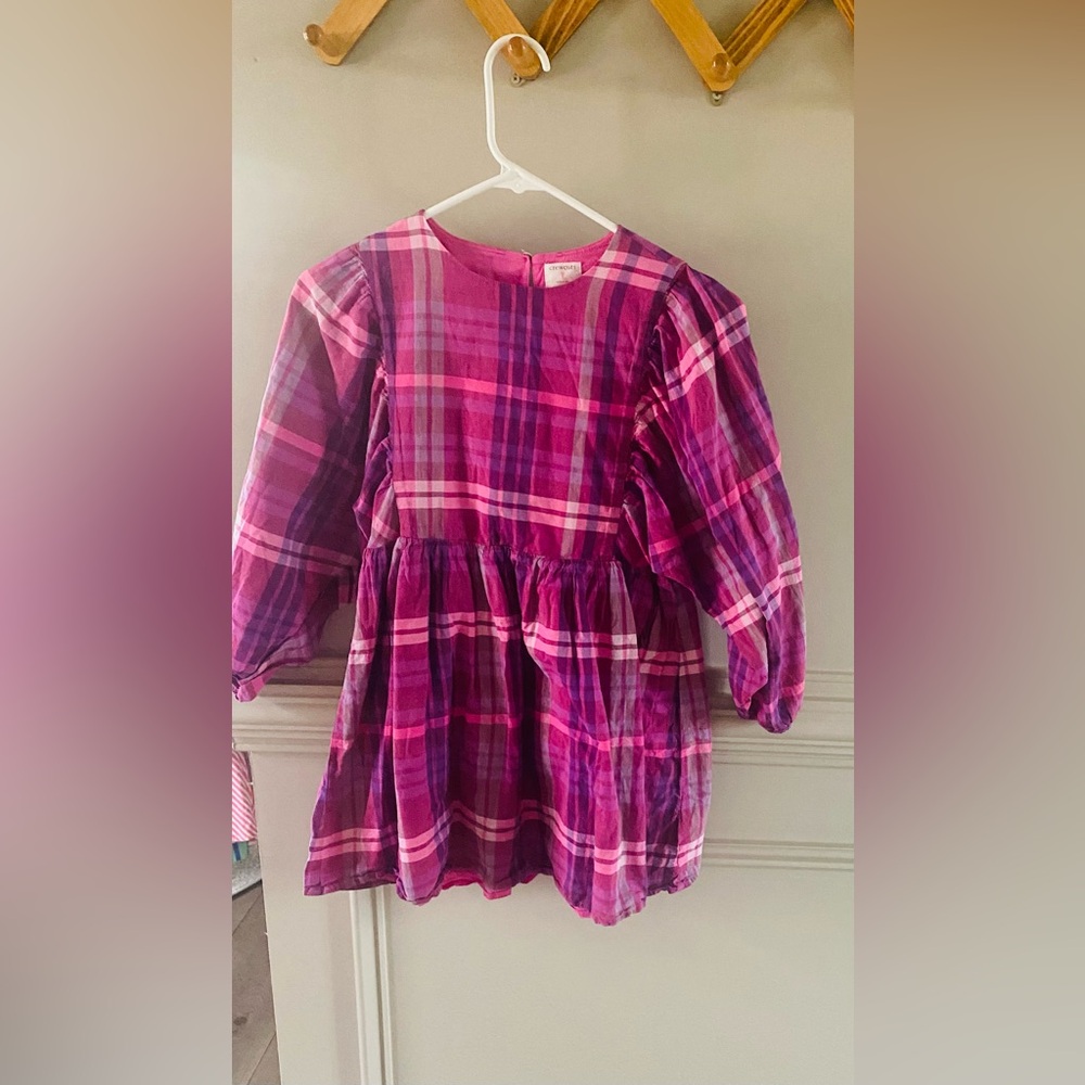 Girls Crewcuts Plaid Dress - Size 10